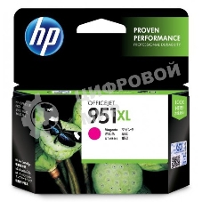Картридж струйный HP №951XL CN047AE пурпурный для HP OJ Pro 8100/8600 (1500 стр.)