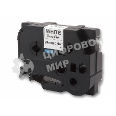 Картридж ленточный Cactus CS-TZ251 24 мм, 8 м, черный шрифт, белый фон, для BROTHER 1010/1280/1280VP/2700VP