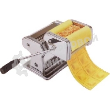 Лапшерезка KELLI KL-4111 (Насадка д/пельменей (равиолли). 9 режимов толщины раскатки теста. Нож д/резки теста. Нарезной блок для 2-х видов лапши. Нарезка лапши 2 мм и 6.6 мм. Валик д/раскатки теста. Регулятор толщины теста. Механический привод. Инструкция + рецепты.)