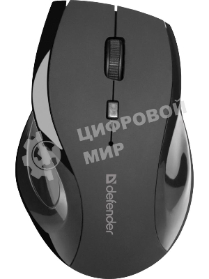 Мышь беспроводная Defender Accura MM-295 черный, 1600 dpi, радиоканал, USB, кнопки - 6