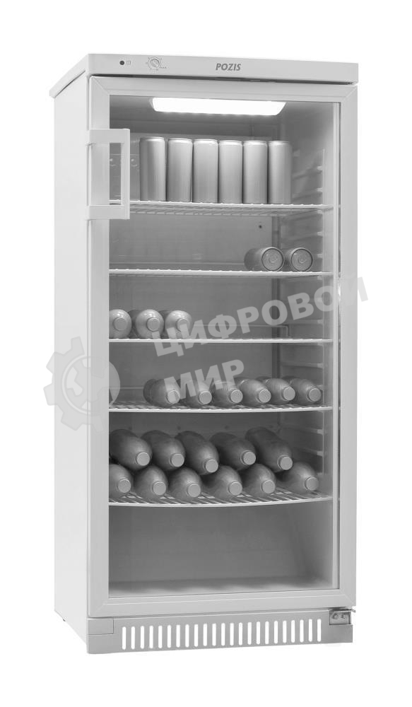 Холодильник-витрина Pozis Свияга 513-6 серебристый однокамерный 250л, капельная система