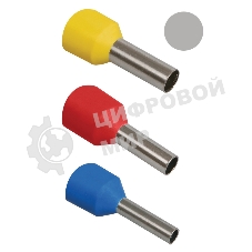 Наконечник-гильза изол. Е4009 (уп. 100 шт) IEK UGN10-004-04-09