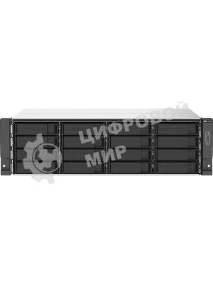 Сетевое хранилище без дисков SMB QNAP TS-1673AU-RP-16G NAS 16 HDD trays, 2x 2.5 GbE, rackmount, 2 PSU. 4-core AMD V1500B 2,2 GHz,RAM 16 Gb (1 x 16 GB) up to 32 Gb (2 x 16 GB). W/o rail kit RAIL-B02