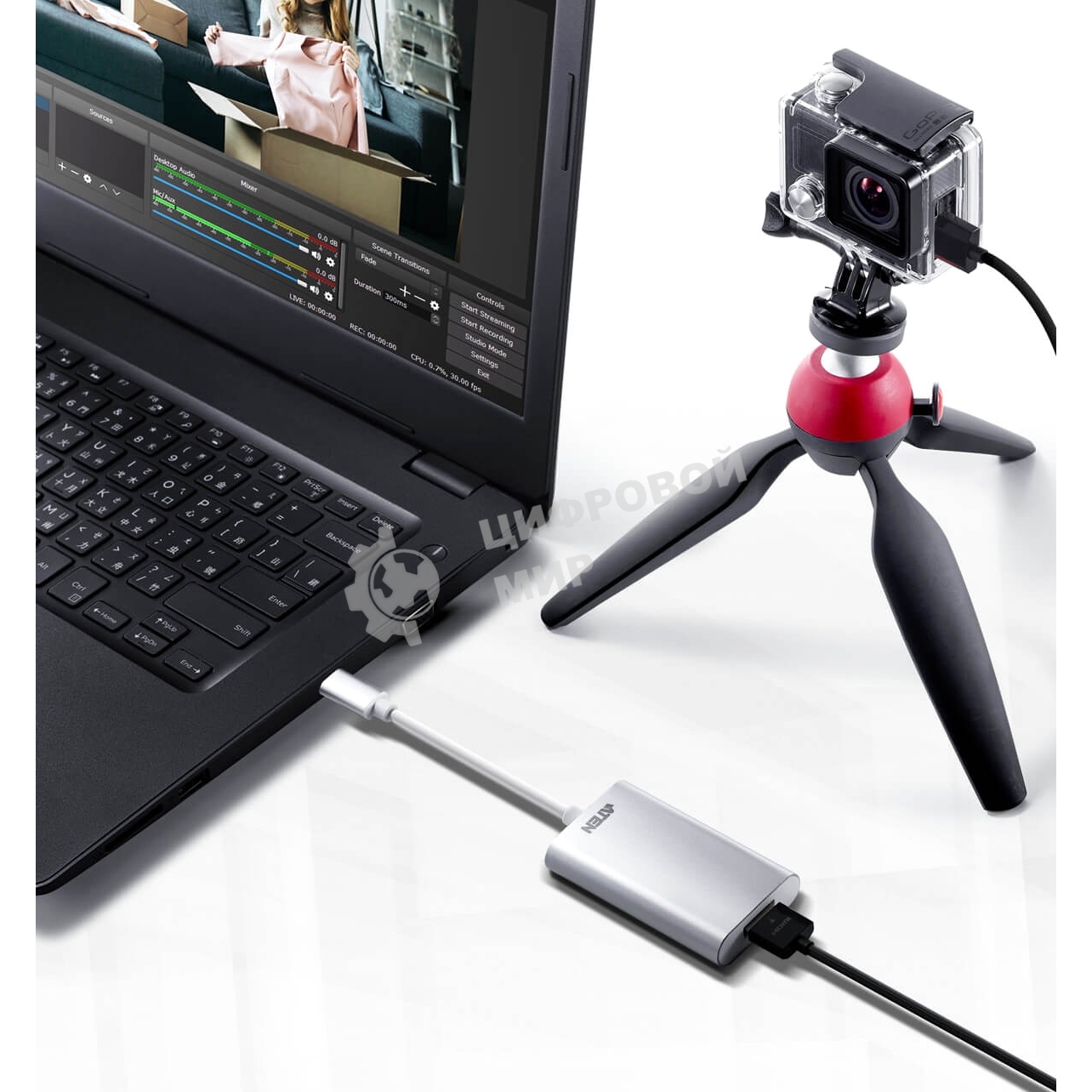 Конвертер ATEN CAMLIVE HDMI to USB-C UVC Video Capture