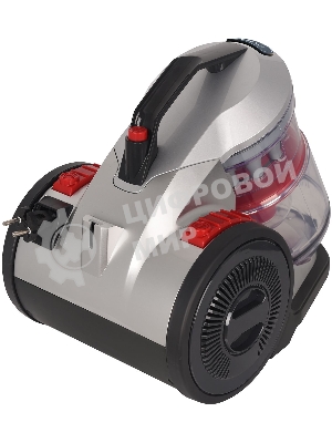 Пылесос Hyundai HYV-C2950 черный/красный, 380/2400 Вт, уборка сухая, пылесборник контейнер 3.5 л