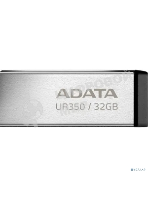 Флешка USB ADATA UR350 (UR350-32G-RSR/BK), 32Gb, USB 3.2, R/W 100/15, серебристый/черный