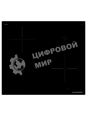 Индукционная варочная панель Kuppersberg ICI 605, индукционная, inverter, High-Tech, 60 см, пауза, таймер, блокировка панели управления, автоматическое отключение, бустер, 9 уровней мощности, прямые края, индикация остаточного тепла, сенсорное управление/invisible, черный