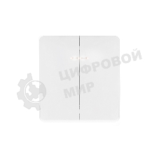 Выключатель Kranz ROUND 2 кл с подсветкой 10А с/у перламутр