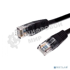 Кабель патч-корд, Filum FL-U5-3M-BK U/UTP 5e cat. 3м, 26AWG(7x0.16 мм), омедненный алюминий (CCA), PVC, чёрный