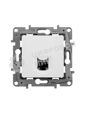 Розетка компьютерная ETIKA RJ45 кат.5 UTP, белый