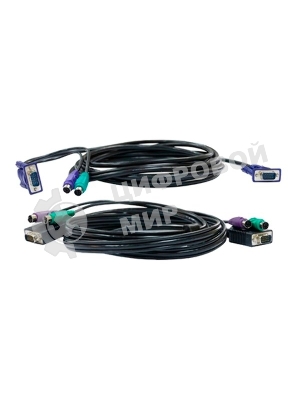 Набор кабелей D-LINK DKVM-CB3 для DKVM - 2хPS/2,1xVGA, 3м