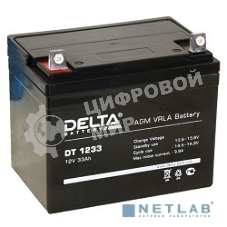 Батарея Delta DT 1233 (33 А\ч, 12В) свинцово- кислотный аккумулятор