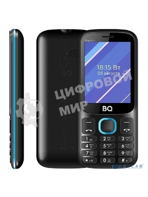 Мобильный телефон BQ 2820 Step XL+ черный/синий