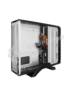 Компьютерный корпус ExeGate EX268696RUS Компьютерный корпус MiniITX ExeGate MI-208 Black, miniITX/mATX, M450, 80мм, 2хUSB, Audio