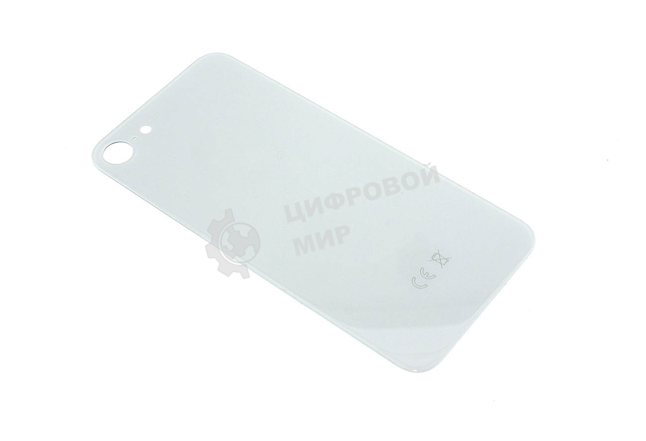Задняя крышка (стекло) для iPhone 8 серебристый