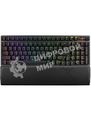 Клавиатура ASUS Strix Scope II 96 гибридная, Bluetooth, радиоканал, чёрный