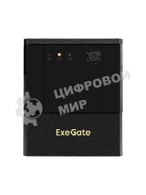 Источник бесперебойного питания ExeGate Power NB-2200.LED.AVR.8C13.USB (2200VA/1300W, LED, AVR, 8*C13, USB, батарея 12V 9Ah - 2 шт., металлический корпус, Black)