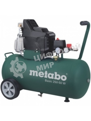 Компрессоры Metabo 250-50 W 601534000 Компрессор масл.1.5кВт,50л, вес 32.5 кг