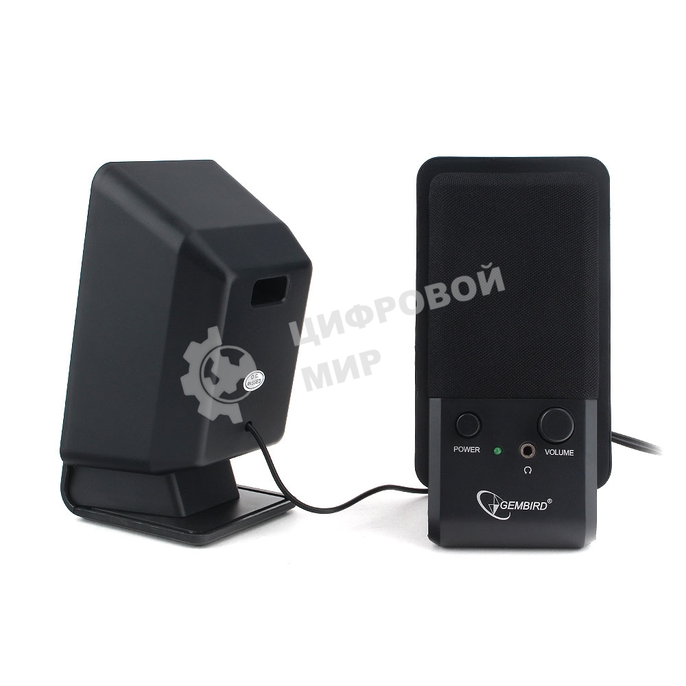 Акустическая система Gembird SPK-510, черный, 6 Вт, рег. громкости, разъем для наушников,USB-питание