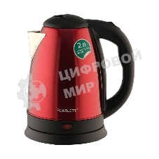 Чайник электрический Scarlett SC-EK21S76 2 л, 1800 Вт, красный (корпус: нержавеющая сталь)