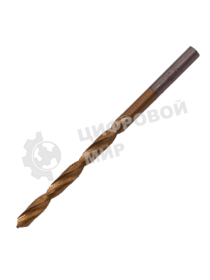 Сверло по металлу Matrix, 4,8 мм, HSS, нитридтитановое покрытие, цилиндрический хвостовик