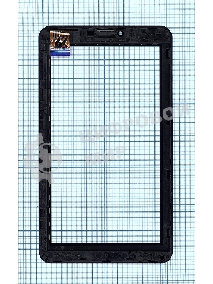 Сенсорное стекло (тачскрин) для Irbis TZ53, черное с рамкой