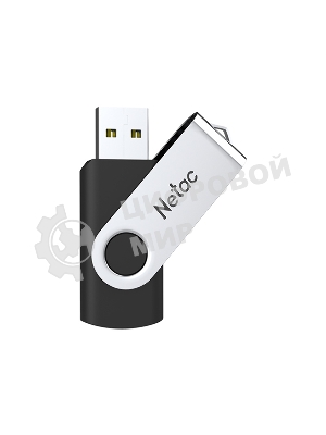 Флешка USB Netac U505 (NT03U505N-128G-30BK), 128Gb, USB 3.0, R/W 110/45, черный/серебристый