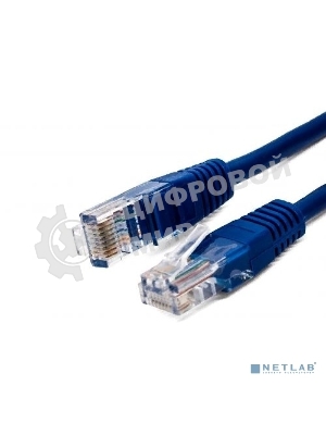 Кабель патч-корд, Filum FL-U5-3M-BL U/UTP 5e cat. 3м, 26AWG(7x0.16 мм), омедненный алюминий (CCA), PVC, синий