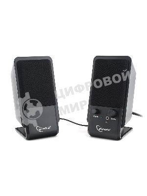 Акустическая система Gembird SPK-510, черный, 6 Вт, рег. громкости, разъем для наушников,USB-питание