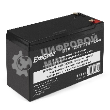 Батарея для ИБП ExeGate EX285952RUS DTM 12072 (12V 7,2Ah, клеммы F1)