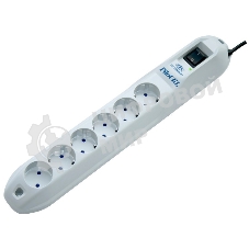 Сетевой фильтр Pilot GL 6 розеток (5 евро + 1 без заземления) 3 м Surge protector Pilot GL 6 outlets (5 euro + 1 without ground) 10A/2.2kVt, 3m
