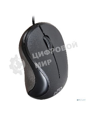 Мышь проводная Oklick 115S черный, 1200 dpi, USB, кнопки - 3