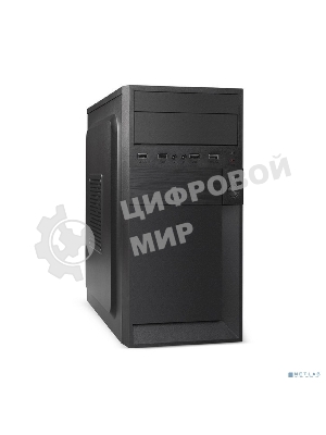 Компьютерный корпус Minitower ExeGate EX291142RUS BAA-105-01-AAA450 (mATX, БП AAA450 с вент. 8см, 2*USB, аудио, черный)