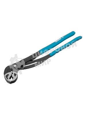 Клещи переставные Gross кнопочный механизм, обливные рукоятки, 400 мм