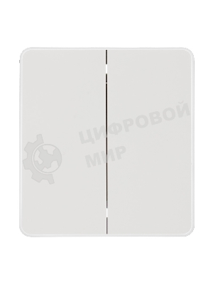 Выключатель Kranz ROUND 2 кл для жалюзи возвратный 10А с/у перламутр