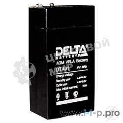 Аккумулятор для фонарей ТРОФИ 4В 1.0А.ч Delta DT 401