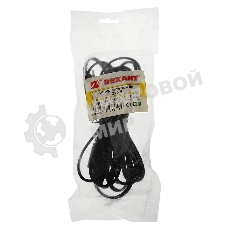 Шнур сетевой Rexant вилка - евроразъем C7, кабель 2x0,5 мм², длина 5 метров (PE пакет)