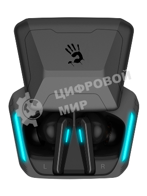 Наушники TWS A4Tech Bloody M70 черный/синий, внутриканальные, Bluetooth, до 24 ч