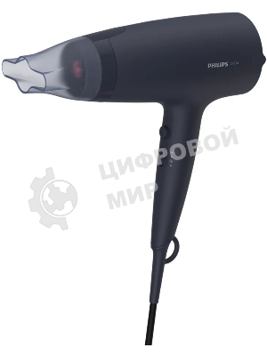 Фен Philips BHD360/20 черный/синий, 2100 Вт, ионизация