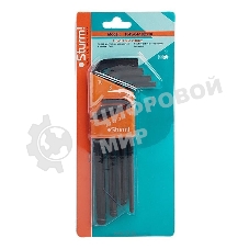Ключи шестигранные набор Sturm! 1045-04-10Bx10 10шт, 1.5-10мм с ШАРОВИДНЫМ НАКОНЕЧНИКОМ