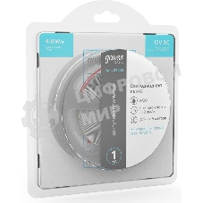 Лента светодиодная Basic Gauss 12V 4,8W/m 312lm/m 4000K IP20 LED 5m 1/100