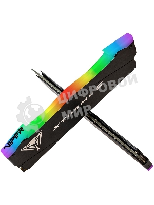 Оперативная память Patriot Viper Xtreme 5, DDR5, 48GB (2x24GB), 7600MHz, CL36, DIMM, с радиаторами, RGB, черный