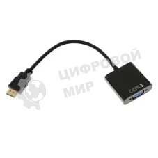 Адаптер HDMI (M)-VGA (F) 00-00027496 черный GOPOWER