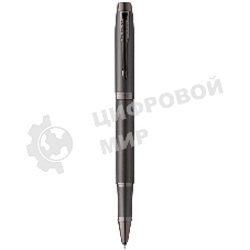 Ручка роллер Parker IM Monochrome T328 (CW2172960) Gun Metal, F, черные чернила, подарочная коробка