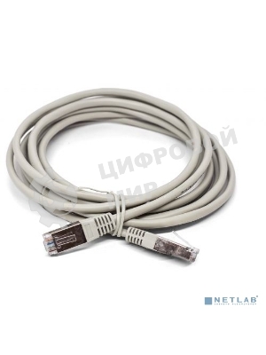 Кабель патч-корд Filum FL-F5-5M F/UTP 5e cat. 5м, 26AWG(7x0.16 мм), омедненный алюминий (CCA), PVC, серый