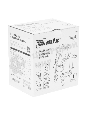 Лазерный уровень MTX MFL RED, 30 м, красный луч, акк. Li 2400 mAh, сумка, резьба 5/8