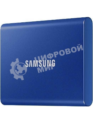 Внешний SSD Samsung T7, 2TB, USB 3.2 Gen 2 Type-C, R/W 1050/1000, синий