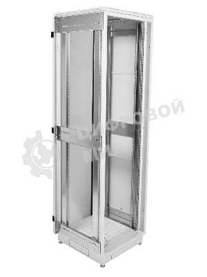 Шкаф телекоммуникационный напольный 33U (600x800) дверь стекло, черный (ШТК-М-33.6.8-1ААА-9005)