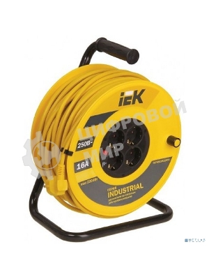 Катушка IEK WKP15-16-04-30 УК30 с т/з 4 места 2 Р + P Е/30м 3х1,5 мм2 