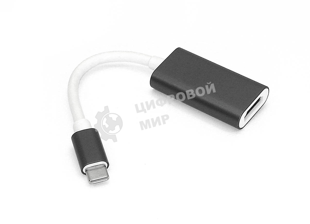 Адаптер Type-C на HDMI 4K, серый